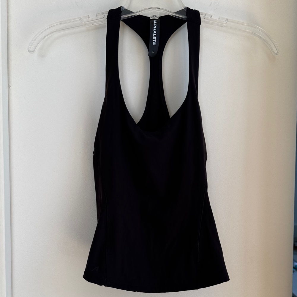 Alphalete Flex Tank Long in Black